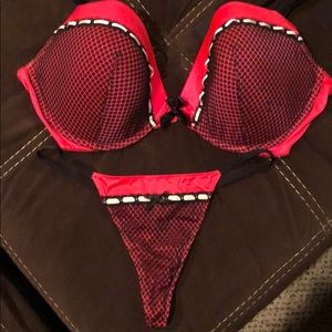 Victoria’s Secret bra and throng set.